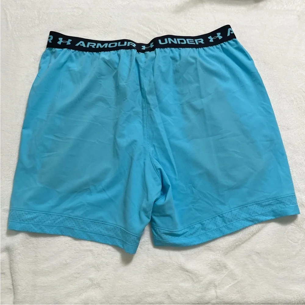 Under Armour Men's Light Blue Athletic Shorts - Picture 2 of 7